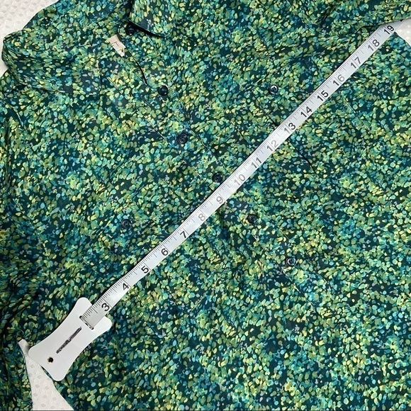 𝅺LOFT Watercolor Semi Sheer Top -> Loft Watercolor Semi Sheer Top - Picture 5 of 8